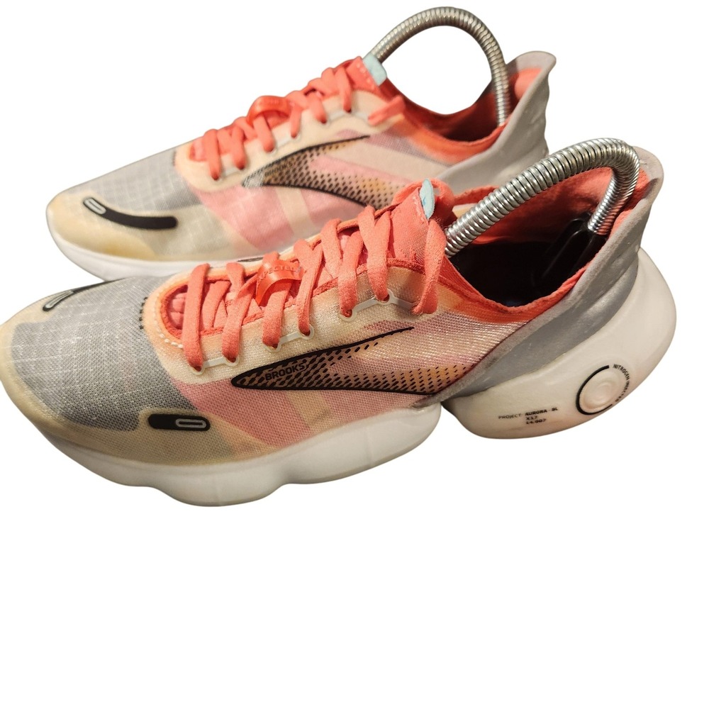 Brooks Aurora-BL Running Shoes Womens Size 8.5 Pink Gray Nitrogen DNA Loft